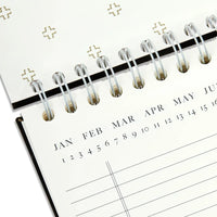 Top Spiral Simulated Leather Notebook, Black, 8.5" x 11", 80 Ruled Sheets