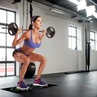 XSXS-Durable Squat Exercise Mat With Visual Step Positions And Knee Placement For Targeted Muscle Workouts