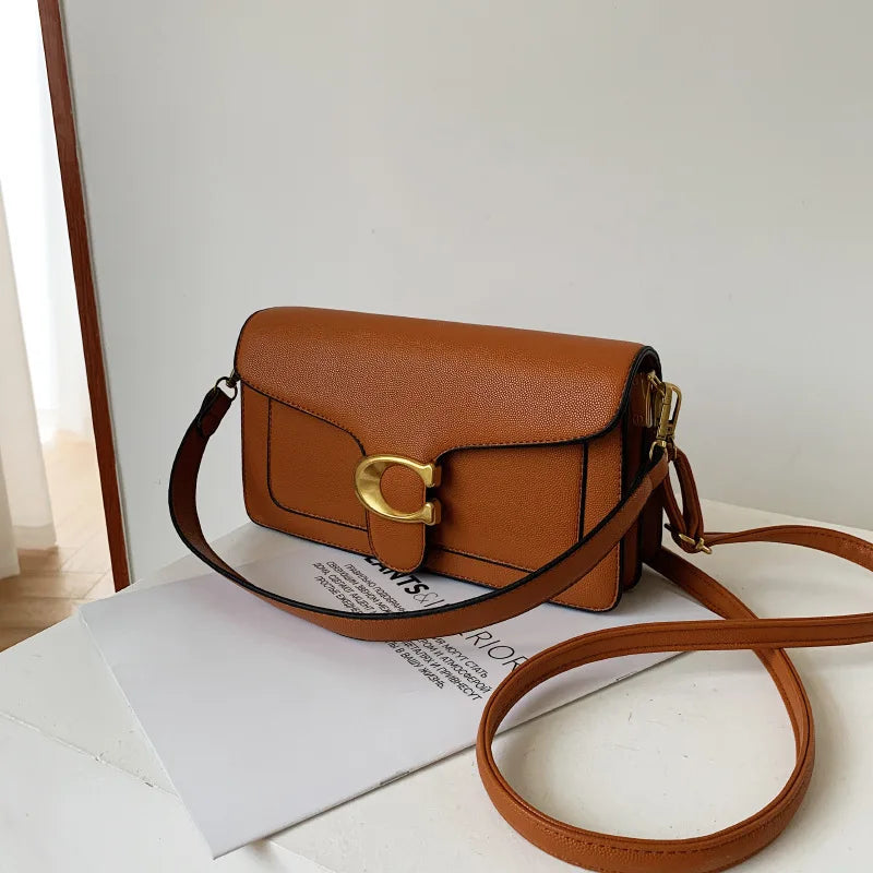 2025 new trend classic Chinese handbag, high-end shoulder bag, fashionable women's crossbody bag, light luxury, minimalist