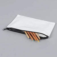 10/20/50pcs LOGO Customized Canvas Zipper Bags Multifunctional Blank DIY Craft Pouches Pencil Bags Personalized Makeup Pockets