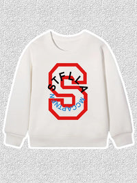Fashion Baby Boys Sweatshirt Top Autumn Winter Kids Clothes Long sleeves Graffiti Letter Print Child Hoodie Little Girl Pullover