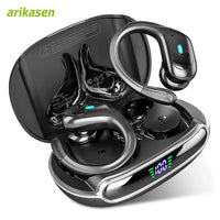 BX30 Bluetooth Headphones Wireless Earbuds Bluetooth 5.3 Earphones with LED Display Noise Cancelling Waterproof Over Ear Buds
