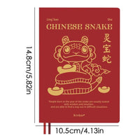 2025 Journal Snake Pattern Monthly Planner Notebook Agenda Organizer Pocket Calendar A6 Journal Notebook For Writing Work