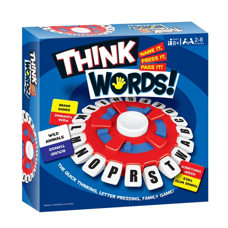 German and Spanish Tapple Board Game Basta Fast-Paced Think Word Game Great for Improving Vocabulary and Quick Thinking