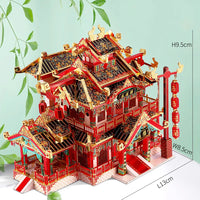 Piececool 3D Metal Puzzle -Restaurant DIY Assemble Jigsaw Toy ,Model Building Kits Christmas and Birthday Gifts for Adults