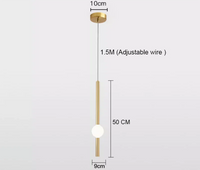 Led PE Ball Pendant Light for Bedroom Bedside Hanging Lamp Ceiling Chandeliers Modern Lighting Decoration Entrance Luminaire