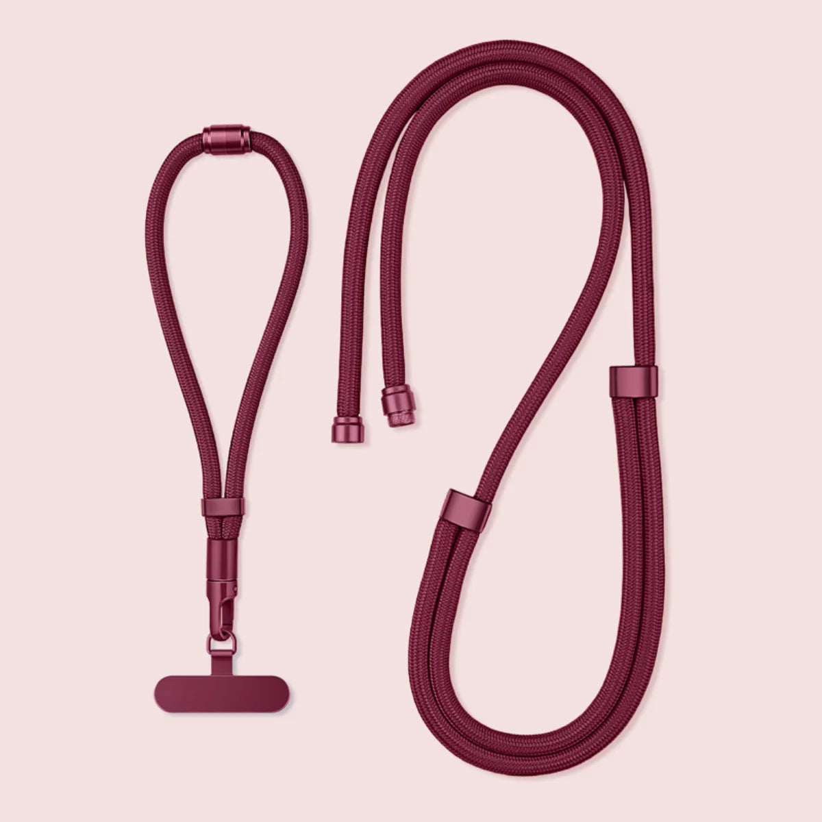 3-in-1 Switchable Mobile Phone Lanyard Adjustable Length Universal Mobile Phone Case Strap