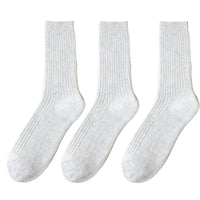 3 Pair Winter Thick Warm Men's Wool Socks High Quality Harajuku Retro Merino Wool Casual Socks Large Size Long Socks