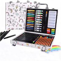 53pcs Gift Box Animal Kingdom 53-piece Set Watercolor Pen Children's Painting Brush Marker Oil Painting Stick Color