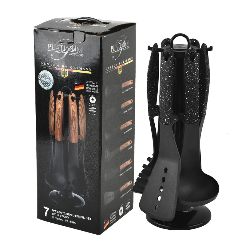 New Nylon Kitchenware 6-Piece Set Non-Stick Cooking Pots Spoons And Spatulas Household Spoon And Shovel Set Nylon Kitchenware
