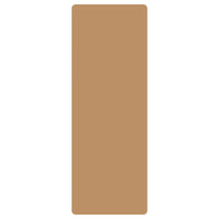 ‌Natural Rubber & Cork Yoga Mat - 68cm Extra-Wide 5mm Thick Gymnastic Mat with Laser-Engraved Alignment Lines & Logo Printing‌ ‌