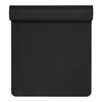 Yoga fitness mat is black for yoga, stretching and other sports, lightweight and durable, easy to transport and carry