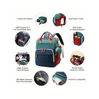 Baby Diaper Bag Backpack With Changing Station, Multifunction Waterproof Large Capacity Travel Bags Newborn Baby Essential Gifts