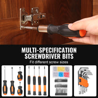VEVOR Tool Kit Home Repairing Tool Kit with Portable Tool Storage Case for Home Maintenance DIY Projects and Automotive Repair