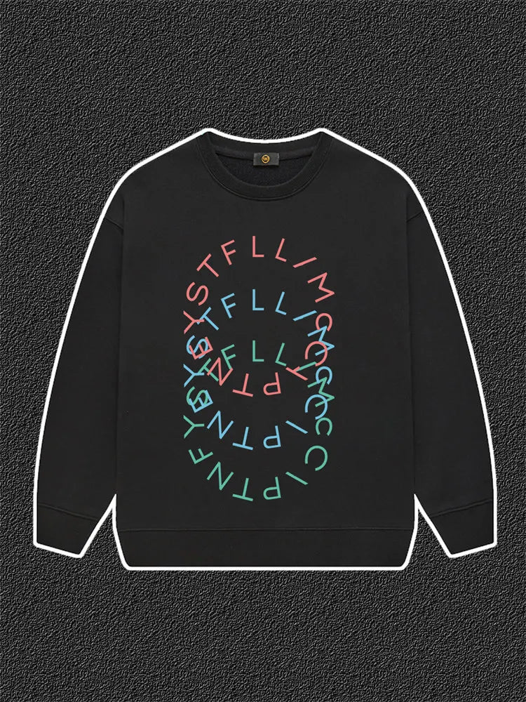 Fashion Baby Boys Sweatshirt Top Autumn Winter Kids Clothes Long sleeves Graffiti Letter Print Child Hoodie Little Girl Pullover